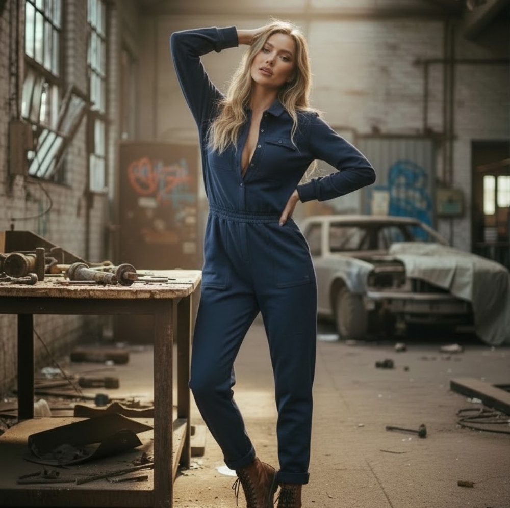 Sweaty Betty Navy Blue Boilersuit Jumpsuit 8-10 Medium Gorpcore Utility